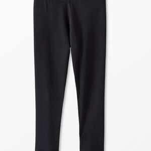 Hanna Andersson Black Ribbed Leggings Sz 140cm